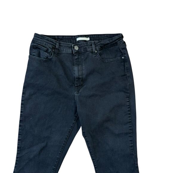 Levis 725 High Rise Bootcut Gray Black Denim Jeans Women’s 33 Western Cowgirl - Picture 4 of 11